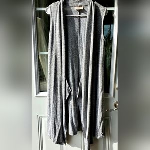 Open front cardigan - Heather grey